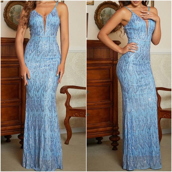 Dresses Luxurious Sequin Formal Party Prom Evening Wedding Dress Poshmark